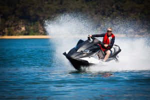 Matte Black Jet Ski Wallpaper