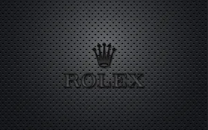 Matte Black Rolex Logo Wallpaper