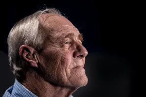 Mature Old Man Side Profile Wallpaper