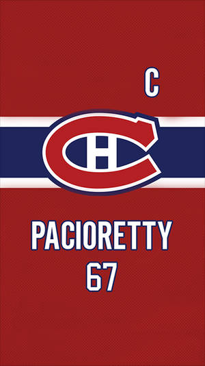 Max Pacioretty Montreal Candiens Logo Player Wallpaper