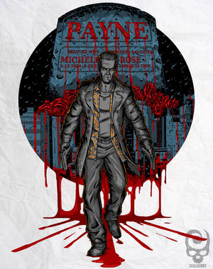 Max Payne In Intense Combat Scene Wallpaper