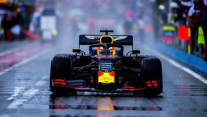 Max Verstappen Winning At German Grand Prix Wallpaper