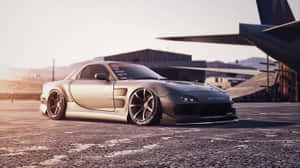 Mazda R X7 Sunset Drift Wallpaper