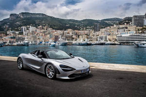 Mclaren Spyder At Port Wallpaper