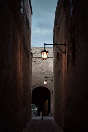 Mdina Alleyway Malta Wallpaper