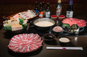 Meat And Vegetables For Shabu-shabu Stew Wallpaper