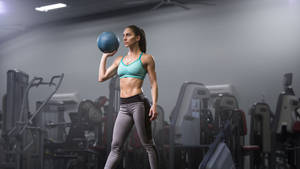 Medicine Ball Gym Workout Wallpaper