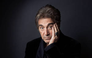 Meditative Al Pacino Pose Wallpaper