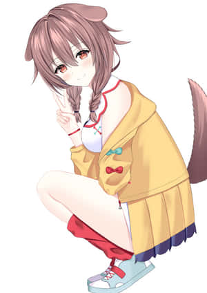 Meet Inugami Korone, The Cute Chibi Virtual Youtuber From Japan. Wallpaper