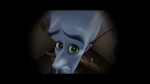 Megamind Peeking Through A Hole Wallpaper