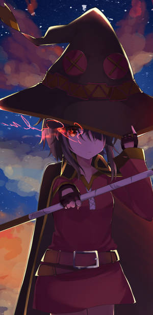 Megumin Eye Spark Wallpaper