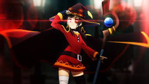 Megumin Red Flare Wallpaper