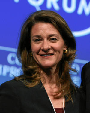 Melinda French Gates In A Black Blazer Wallpaper