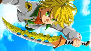 Meliodas With Demon Sword Lostvayne Wallpaper