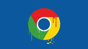 Melting Google Chrome Wallpaper