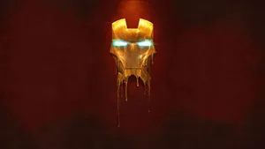 Melting Iron Man's Mask Wallpaper