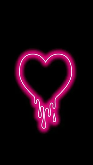 Melting Pink Heart Wallpaper
