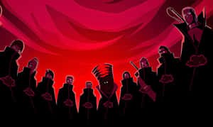 Members Of Akatsuki Aesthetic Red Sky Wallpaper