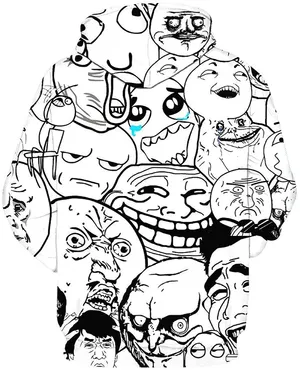 Meme Faces Hoodie Jacket Wallpaper