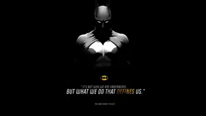 Menacing Batman Quotes Wallpaper