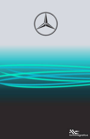 Mercedes-amg Blue Logo Iphone Wallpaper