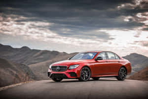 Mercedes Benz Clase E And The Mountains Wallpaper