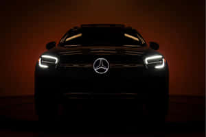 Mercedes Benz Gle - A Black Suv In The Dark Wallpaper