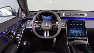 Mercedes Benz S350 D Amg Line Car Interior Wallpaper