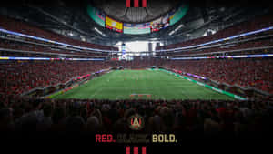 Mercedes Benz Stadium Atlanta United Fc Logo Wallpaper