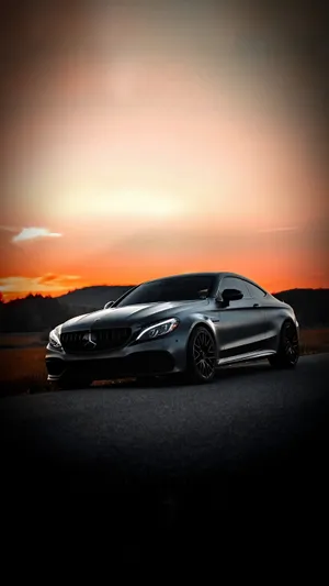 Mercedes Cls - Class At Sunset Wallpaper