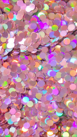 Mermaid Glitters In Rainbow Colors Wallpaper
