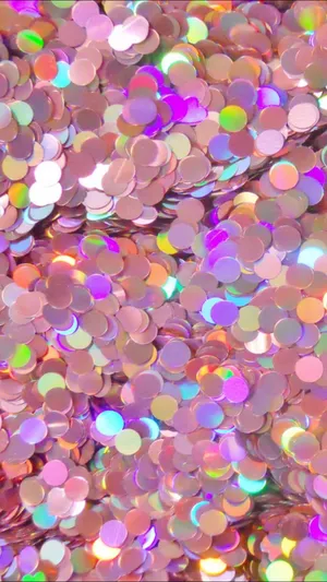 Mermaid Glitters In Rainbow Colors Wallpaper