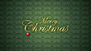 Merry Christmas Background With Gold Lettering Wallpaper