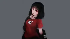 Mesmerizing Red-eyed Tiktok Pfp Idea Wallpaper