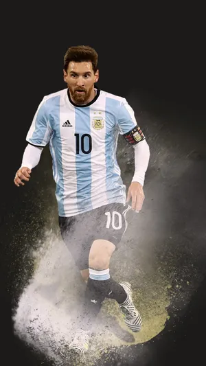 Messi Chills Out On The Field Wallpaper