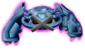 Metagross Glowing Purple Wallpaper