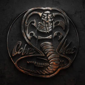 Metal-engraved Cobra Kai Phone Wallpaper