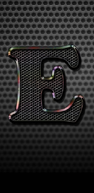 Metal Mesh Forming The Letter E Wallpaper
