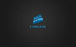 Metallic Blue Corsair Logo Wallpaper