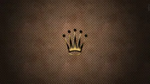 Metallic Bronze Rolex Logo Wallpaper