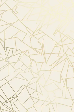 Metallic Cream Shapes Art Wallpaper