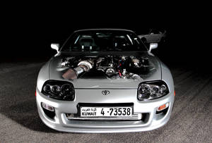 Metallic Silver 1994 Toyota Supra Mk4 Wallpaper