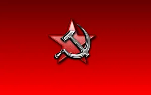 Metallic Soviet Union Flag Wallpaper