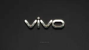 Metallic Vivo Logo Dark Wallpaper