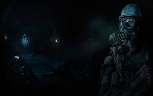 Metro 2033 Ranger At Black Tunnel Wallpaper