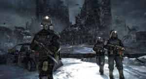 Metro 2033 Rangers At Outpost Wallpaper