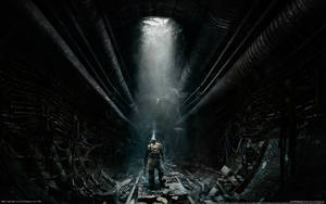 Metro Exodus Destructed Tunnel Wallpaper