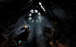 Metro Last Light Redux Holding Weapon Wallpaper