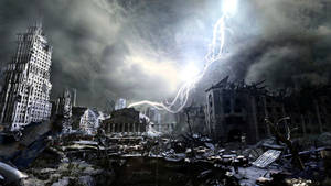 Metro Last Light Redux Lightning Sky Wallpaper