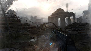 Metro Last Light Redux Player Ruined Buildings Wallpaper